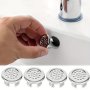 4PCS- Vanity Sink Overflow Cover Sink Ceramic Bathroom Container Kitchen Basin Decorative Round Cover Insert Hole