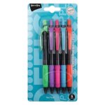 Pnp Retractable Ball Pens Assorted Colours 5 Pack