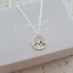 Aurora 925 Sterling Silver Mountain Necklace 11MM 45CM Chain