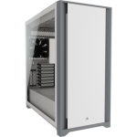 Corsair - 5000D Tempered Glass Mid-tower Atx PC Case - White