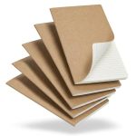 Foliom 5 Pack Kraft Notebooks Bulk A5 60 Pages Lined Ruled Journals 8.3X5.5 Inches Natural Kraft Cover Composition Notebooks For