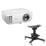 Benq TH671ST Full HD Dlp Home Theater Gaming Projector Bundle With H&a Ceiling Mount
