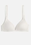 Padded Non-wired Microfibre Bra - White