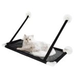 Cat Window Perch Cat Hammock Cat Window Hammock Suction Cup Hanging Type Cat Bed Home 22LBS Load Bearing Black