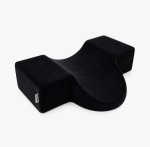 Ergonomic Eyelash Extension Pillow With Tool Pockets Black