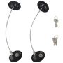 2 Pieces Door Lock Strong Adhesive Freezer Door Lock Compatible With None