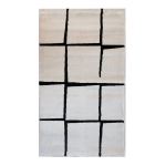 Cross Road 80 X 150CM Black & White Carpet