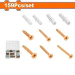 159 Piece Chipboard Screw And Anchor Kit WXT3B03