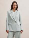 Lee Double Breasted Blazer - 16 Hazy Aqua Suit