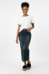 T-stained Denim Skirt - 46 Denim