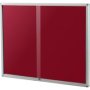 Parrot Display Case With Pin Board And Sliding Doors 1500 X 1200MM Burgundy