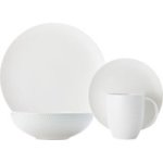 Maxwell & Williams White Basics Diamonds Coupe Dinner Set - 16-Piece - White - 1kg