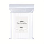 100PCS Clear Plastic Zipper Bag Resealable Sealed Food Storage Zip Lock Bag Suitable For Snacks Nuts Seeds Candy Package Pouches