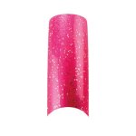 Cala Professional Glitter Hot Pink Nail Tips 100 PACK