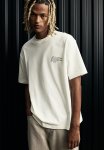 Loose Fit Printed T-Shirt - Cream Nature
