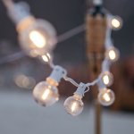 5M Classic String Lights 16 LED Bulbs White Cable