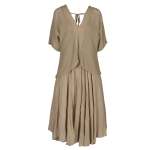Basket Weave Swing Dress - Mushroom Free