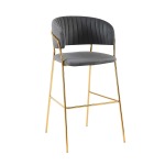 Gold Frame Bar Chair Available In 4 Colours