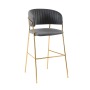 Gold Frame Bar Chair Available In 4 Colours