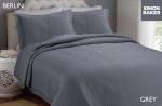 Simon Baker Berlin Bedspread Grey Various Sizes - King - 270CM X 270CM + 2 Pillowcases 50CM X 70CM + 5CM Grey