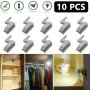 10PCS LED Hinge Light Touch Automatic Cabinet Light Hydraulic Hinge Wardrobe Cabinet Cabinet Door Self-starting Floodlight For Hotel/catering/event Holding