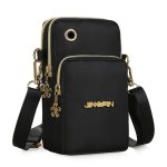 Zipper Mobile Phone Slant Cross Bag Outdoor Sports Wrist Bag Coin Mobile Phone Bag Summer Nylon Small Bag