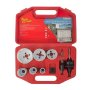 Tork Craft Hole Saw Set 9PC Bi-metal In Case 22 29 35 44 51 & 64MM