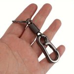 1PC 2PCS Carabiner Keychain Ring Keyring Vintage Spring Key Chain Holder Durable Keychain Keyring For Outdoor Camping And Hiking