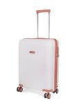 CELLINI Monte Carlo Carry On 4 Wheel Trolley Case White