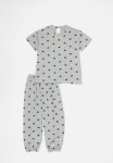 PoP Candy Star Pj Set - Grey & Black