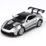 Tokaxi 1/36 Scale Porsche 911 GT3 Diecast Car Models Pull Back Vehicles Porsche 911 Toy Car Cars Gifts For Boys Girls Silver