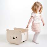 Pull Along Bear Cart By