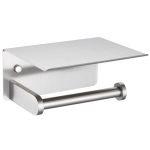 Toilet Paper Holder With Phone Shelf Aplusee Sus 304 Stainless Steel Bathroom Tissue Holder Wall Mounted Roll Paper Dispenser Br