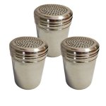 Stainless Steel Shakers - 7CM X 9CM - Bulk Pack Of 3 Shakers