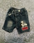 Disney Blue Denim Mickey Mouse Shorts 6 12M