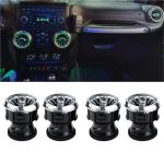 Car Turbine Outlet LED Light Front Air Vent Inlet Ambient Lamp Fit For Jeep Wrangler Jk 2007-2010 2011-2017 2011-2017