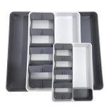 Creative Cooking Organiser Tray Grey And White 46CM