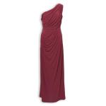 Burgundy Bon Bon One Shoulder Dress