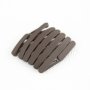 Hair Clips - Brown