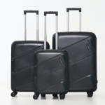 Premium 3-PIECE Spinner Luggage Set With Tsa Combination Lock Black