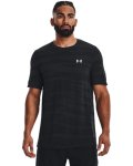 Men's Ua Seamless Wave Short Sleeve - Black XXL
