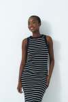 Hi Neck Tank Top - L Black