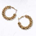 MINI Mesh Hoop Earrings - Gold Free