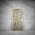Laser Cut Screen - Design 051 - 2000 X 1000 X 20 Matt Gold Indoor