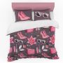 Pink Fashion Duvet Cover Set Double