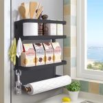 Dr.betree Magnetic Spice Rack For Refrigerator Magnetic Paper Towel Holder For Fridge Magnetic Shelf Magnetic Shelves Fridge Mag