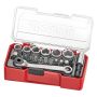 Teng Tools 19PC Socket Set In Tj Case