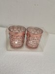 Glass Votive 12.5X6.2X7CM - Set Of 2