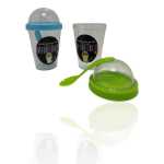 2 X Tumbler Breakfast Pot With Spoon 350ML