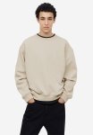 Loose Fit Sweatshirt - Beige